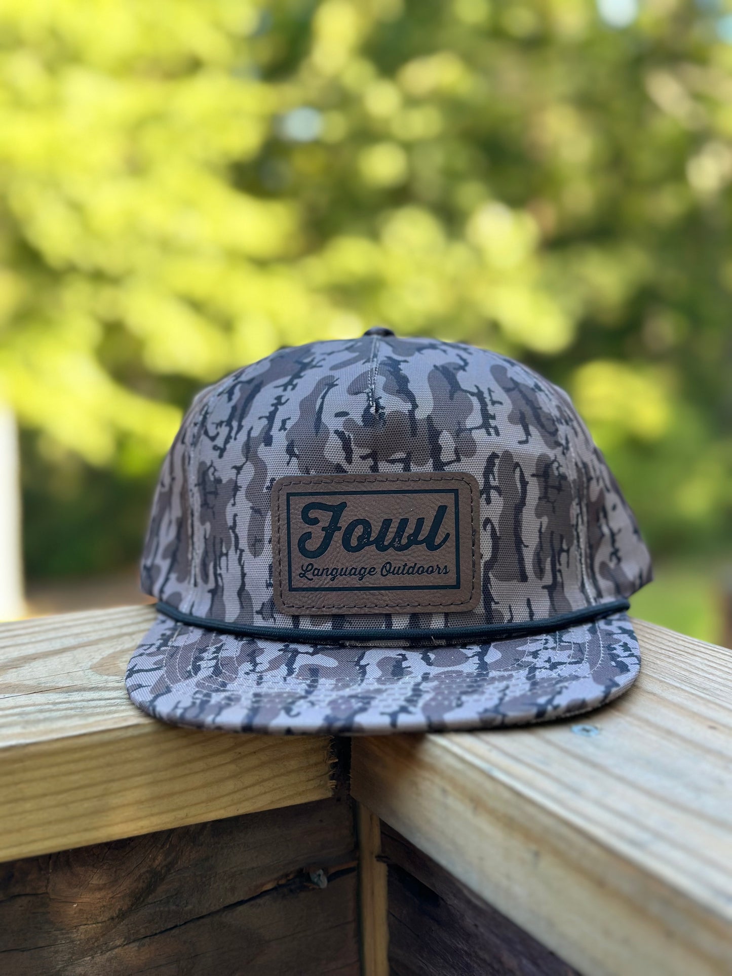 Red Leg Camo-Rope Patch Hat