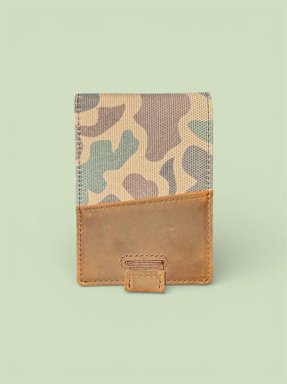 Old School Camo Leather Wallet