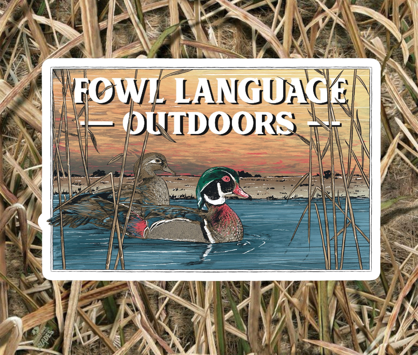 FLO Wood Duck Sticker