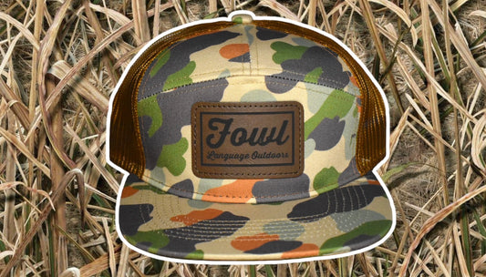 Bronze Mallard- 7 Panel Patch Hat