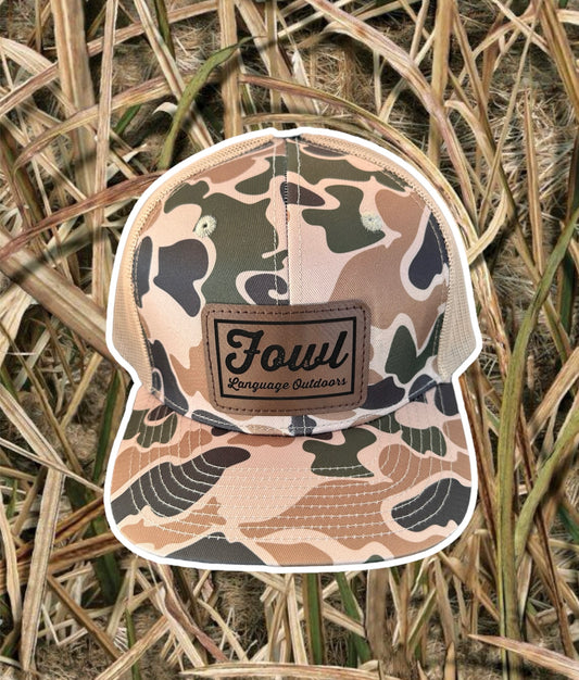 Retro Old School- Trucker Patch Hat