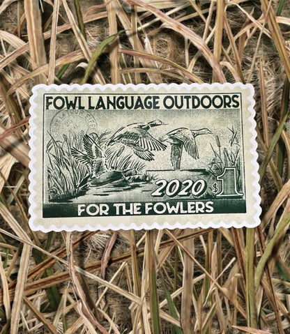 Duck Stamp Sticker